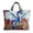 B, variant on 3D Women's Dragon Pattern Printed Handbag Single Shoulder Bag 300g Canvas