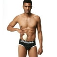 thumbnail image 2 of JOCKMAIL Mens Underwear Briefs Sexy Bulge Front + Back buttocks Double Removable Push Up Cup, 2 of 14