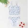 thumbnail image 4 of WOYY Toddler Girls Floral Tankini Swimsuit UPF 50+ Beach Bathing Suit, 2-Piece, Sizes 12-14, 4 of 6