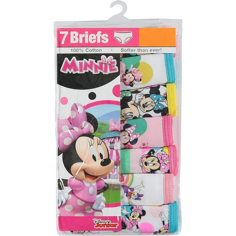 Minnie Mouse Toddler Girls Brief Underwear, 7-Pack