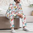 thumbnail image 6 of KLL Dinosaur Sleepwear Mens Flannel Pajamas,Long Cotton Pj Set, 6 of 7