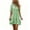 Green, variant on Womens Dresses Spring 2026 Cotton Mid-Length V-Neck Plus Size Womens Dress Short Sleeve for Summer Casual Summer Red XXL