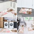 thumbnail image 6 of Kitchen Rugs and Mats Non Skid Washable Spring Flowers Floral Kitchen Mat and Rug Set,Floor Cushion Absorbent Rug,Rubber Backed Area Rugs for Kitchen Laundry, 6 of 7