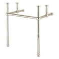 thumbnail image 2 of Pemberly Row Single Brass Wash Stand in Polished Nickel/White, 2 of 4