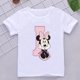 thumbnail image 3 of Camisetas de algodón para niños de Minnie, combinación de letras de la A a la Z, ropa de dibujos animados de Disney Kawaii, camisetas casuales para niños y niñas, 3 of 5