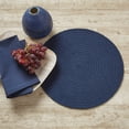 thumbnail image 5 of Split P Navy Essex Round Placemat Set of 4, 5 of 6