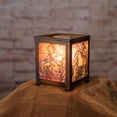 thumbnail image 2 of Elanze Designs Christ Sacred Heart Copper Tone Metal Electrical Wax Tart and Oil Glass Lantern Warmer, 2 of 4