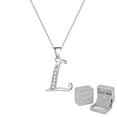 thumbnail image 1 of Juwaliy Dije de Letra L para Mujer Collar de Inicial de Plata Esterlina 925 Dije Alfabeto con Brillo Monograma Nombre Personalizado Joyería Regalo para Madre Esposa Hija, 1 of 9