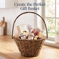 thumbnail image 3 of Best Choice Products Handwoven Medium Mother's Day Gift Basket, 20 inch Basket Basket w/Collapsible Handle - Chestnut, 3 of 7