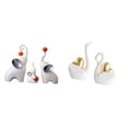 thumbnail image 1 of Elegantes Esculturas Familiares De Elefantes Y Cisnes, Estatuas De Animales Para Sala De Estar, Dormitorio, Escritorio, Estantería, Entrada, Decoración De Mesa., 1 of 8