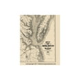 thumbnail image 2 of Historical Civil War Map - Virginia Maryland Delaware - Blunt 1861 - Vintage Wall Art, 2 of 4