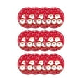 thumbnail image 2 of Festive Holiday Paper Plates Set - 9" Santa & Snowflake Themed Disposable Tableware for Parties, 2 of 6
