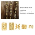 thumbnail image 4 of 200Pcs Aluminum Dreadlocks Beads Hair Jewelry, Metal Hair Cuffs Braid Rings for Decoration Gold , Adjustable, Exquisite Craftsmanship, 4 of 8