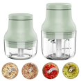 thumbnail image 2 of Ginger Masher Multipurpose Transparent Durable Mini Electric Garlic Chopper Vegetable Crusher Tool, 2 of 5
