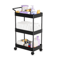 thumbnail image 3 of Plastic Diaper Organizer for Nursery Essentials, Movable Cart for Changing Table & Crib, Easy to Assemble, Black, 3 of 5