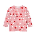 thumbnail image 5 of BLVB Valentine's Day Shirt for Girls Heart Graphic T-Shirts Cute Tee Valentine Gift Crewneck Tees Tops 3-12 Years, 5 of 5