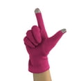 thumbnail image 4 of Women Warm Touchscreen Gloves Fleece Lined Windproof Winter Gloves (Fuchsia), 4 of 5