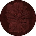 thumbnail image 1 of Ahgly Company Machine Washable Indoor Round Abstract Red Modern Area Rugs, 5' Round, 1 of 1