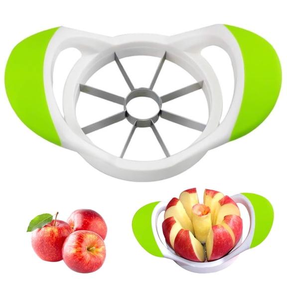 Apple Cutter, Apple Corer and Slicer - Stainless Steel Apple Corer - Apple Slicer Tool with Super Sharp Blades, lightweight Apple Slicer and Corer with Anti-slip Handle 17.5*10.5cm