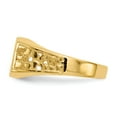 thumbnail image 3 of 14K Yellow Gold Ring Band Signet 9.0x10.5mm Open Back Men's, 3 of 7