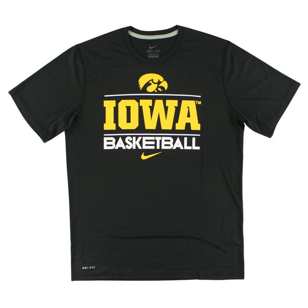 Nike - Nike Mens Dri Fit Iowa Hawkeyes Legend Basketball T Shirt Black ...