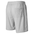 thumbnail image 4 of BOMYJESK Shorts Men Elastic Waist Drawstring Big and Tall Corduroy Cargo Short Relaxed Fit Hiking Golf Shorts Summer Gym Athletic Shorts with Pockets White 3XL, 4 of 4