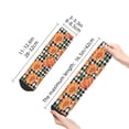 thumbnail image 2 of Salouo Autumn Pumpkins Gingham Pattern Unisex Middle Tube Socks,Middle-Finger Knee High Socks Over The Calf Tube Stocking Crew Stockings for Women and Men Tube Socks, 2 of 8