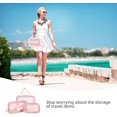 thumbnail image 5 of Bolsa transparente para artículos de tocador YONGSHENG 3 uds PVC impermeable, 5 of 5