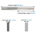 thumbnail image 4 of 20PCS 3.175mm Dia. Edged Tungsten Steel Milling Cutter 2 CNC Cutting Straight Slot Bit, Flute Length 22mm, 4 of 4