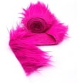 thumbnail image 4 of Shaggy Mohair Faux Fur Fabric Strips Ribbon, Pre Cut Roll, 4" Wide by 60" Long - Fuchsia, 4 of 4