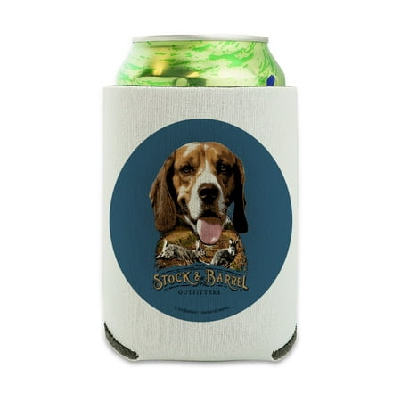 Stock and Barrel Outfitters Beagle Dog Rabbit Hunting Can Cooler - Drink Sleeve Hugger Collapsible Insulator - Beverage Insulated (Best Ar 15 Collapsible Stock Kit)