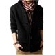 thumbnail image 2 of Suéter de cuello alto con hebilla pirata de otoño e invierno para hombre, suéter coreano grueso, cárdigan de punto de lana con aguja gruesa, 2 of 5