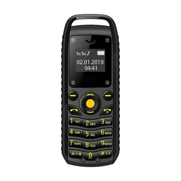 Herunwer Ultra-Compact Dual-SIM Cell Phone with Physical Keyboard and Ear Hook