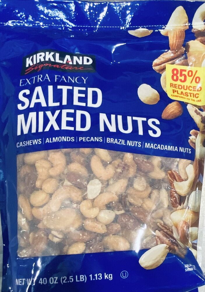 2x Signature Extra Fancy SALTED MIXED NUTS 40 oz Bag 2.5 Lbs - 2 PACK