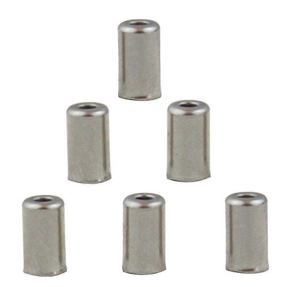 100pcs Metal Bike Brake Gear Fixing Cable Wire End Caps Crimps Tips Ferrules (Silver)