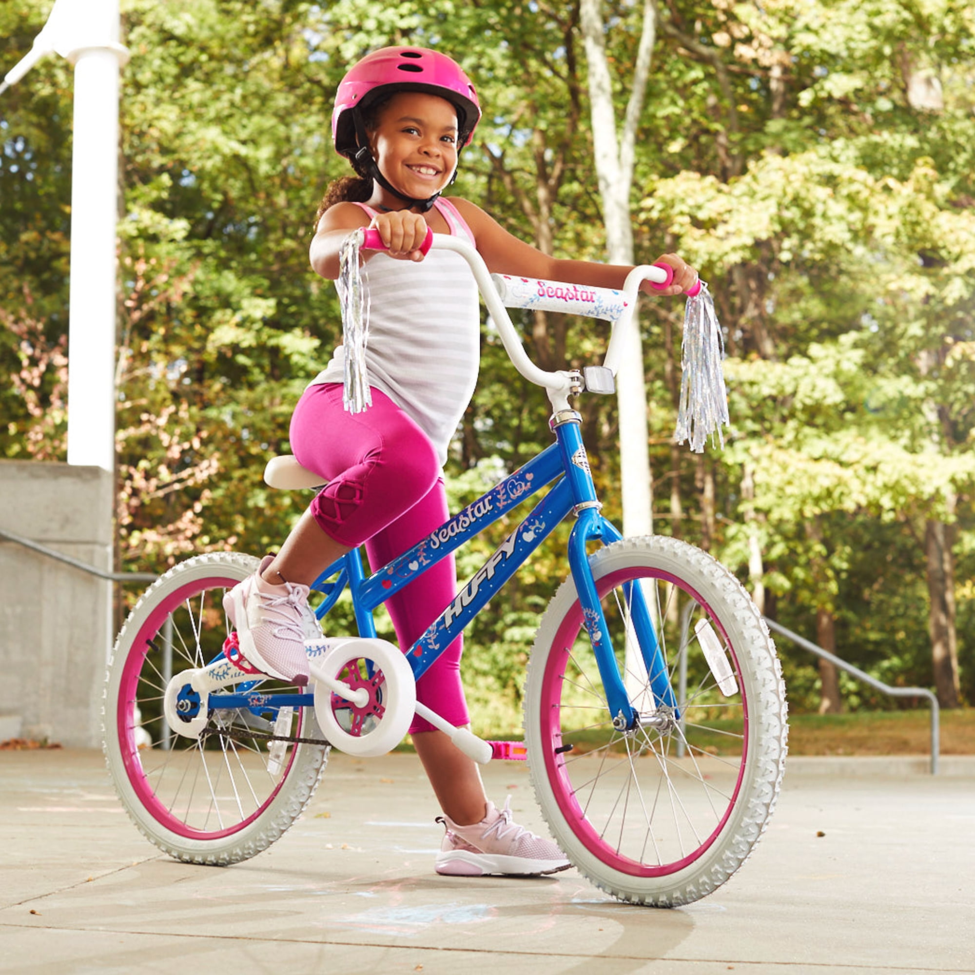 Huffy 20 in. for Ages Pink and Kids Sea Bike Girls Child, Star up, Blue 5 and