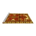 thumbnail image 2 of Ahgly Company Machine Washable Indoor Rectangle Persian Yellow Traditional Area Rugs, 5' x 7', 2 of 4
