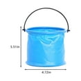 thumbnail image 3 of COFEST Foldable Travel Bucket with Handle Portable Water Container Bucket Multifunctional Folding Bucket for Outdoor Camping, Hiking, Picnic, Fishing (2 Pes) Blue, 3 of 6