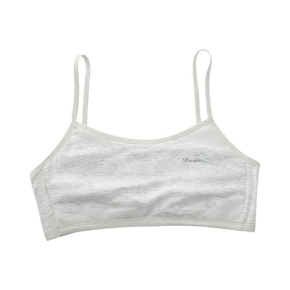 Girls Underwear Child Kids Seamless Training Sports Bras Spaghetti Strap Comfy Breathable Bra