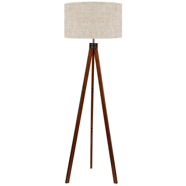 Lepower Wood Tripod Floor Lamp Mid, White Floor Lamp Modern