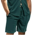 thumbnail image 2 of Up to 50% off Mens Summer Shorts Men Fashion Casual Drawstring Elastic Printing With Pockets Shorts L, Green, 2 of 5