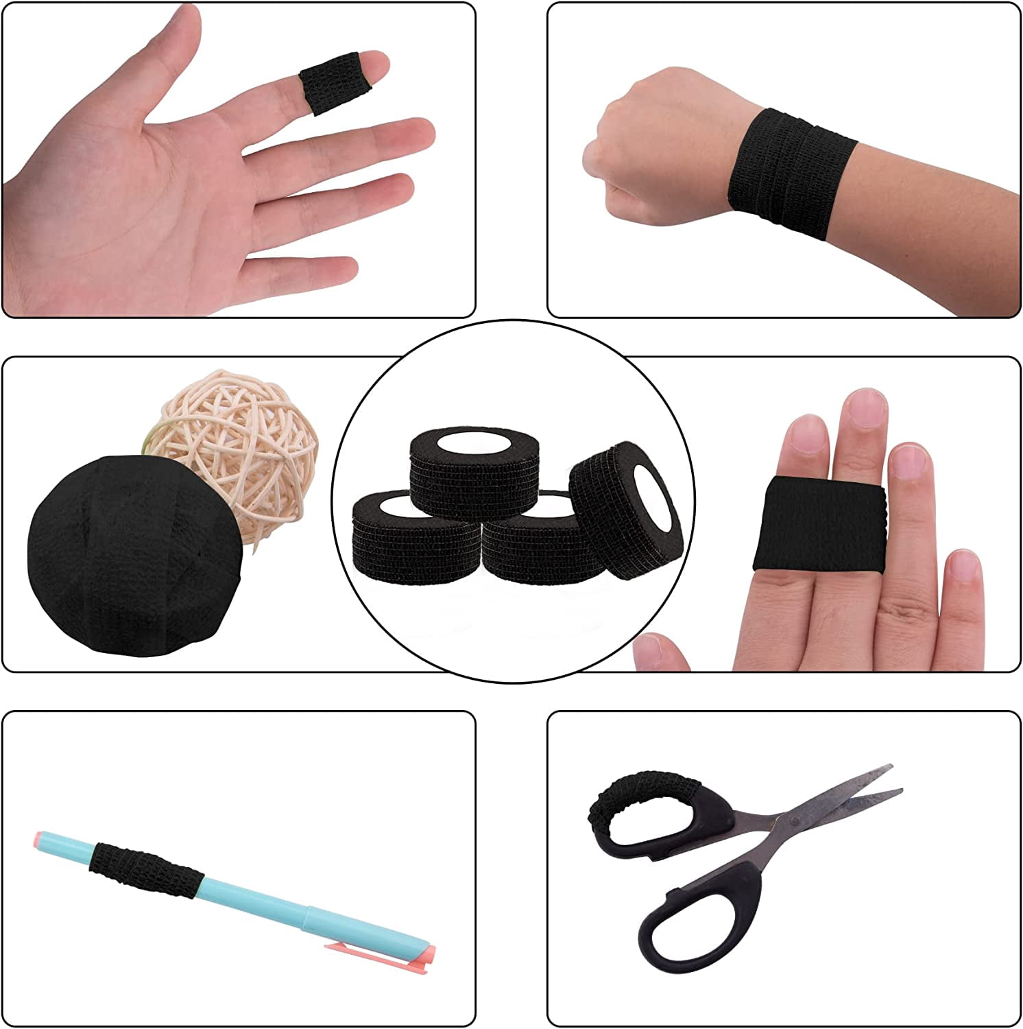 40 Rolls Self Adherent Wrap 2 Inch Self Adhesive Bandages Wrap Tape Stretch Bandage Self Stick Bandage Wraps for Wrist Ankle Swelling Sprains(20 Colors)