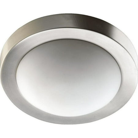 

Quorum 2 Light Bowl Flush Mount in Satin Nickel