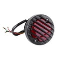 thumbnail image 2 of Tail Light Tail Brake Light Brake Taillight Black Round Motorcycle Tail Brake Light For Bobber Chopper Scooters ATV, 2 of 8