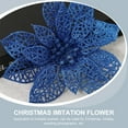 thumbnail image 3 of Gymnture christmas Christmas Flowers Poinsettia Tree Artificial Decorations Poinsettia Simulated Fake Gold Garland Plants Glitter Flower, 3 of 11