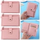 thumbnail image 4 of 3 Uds. Cartera Cuero PU Con Tarjetero Multiranura Color Sólido A La para Mujer () Rosa, 4 of 9