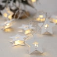 thumbnail image 1 of Xihbxyly Luces Led Navideñas de Madera con Forma de Copo de Nieve, Diseño de Casa Ahuecada, Funciona con Pilas, Ambiente Cálido para Decoración de Dormitorios y Fiestas, Ideal para Bodas y Fiestas, T, 1 of 3
