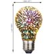 thumbnail image 2 of Bombilla de filamento LED de forma esférica clásica, base E27 220 V, blanco cálido 2400 K, ángulo de haz de 360, equivalente a 30 W, superficie impresa de fuegos artificiales 3D (1 paquete, 4,5 W) JAMW Sencillez, 2 of 5