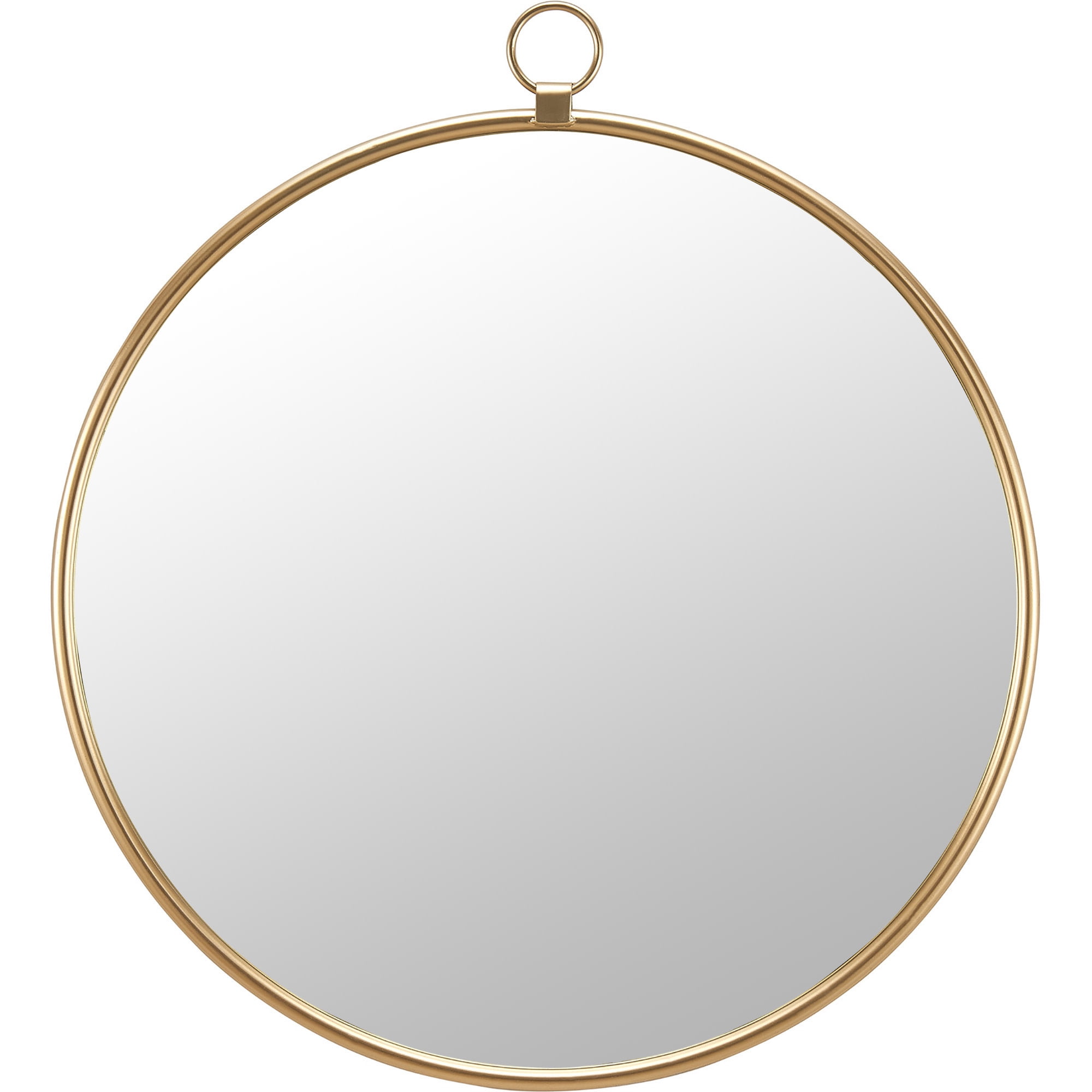 FirsTime & Co. Gold Marshall Wall Mirror, Modern, Round, 32.5 x 1 x 36 in
