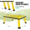 thumbnail image 2 of Large Platform RV Steps Level Adjustable Height Aluminum Folding Step Stool Light Folding skidding RV Step Supports Up to lb (), 2 of 9